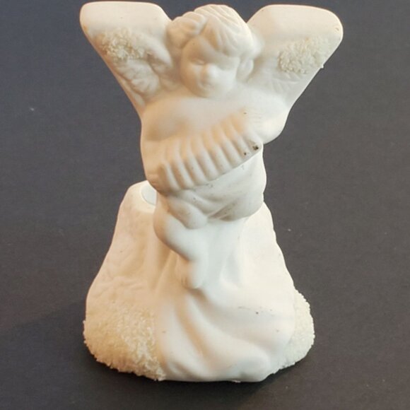 Vintage Christmas JOY Angel Candle Holder Ceramic Collection 1980's Set of 3 - Picture 6 of 14